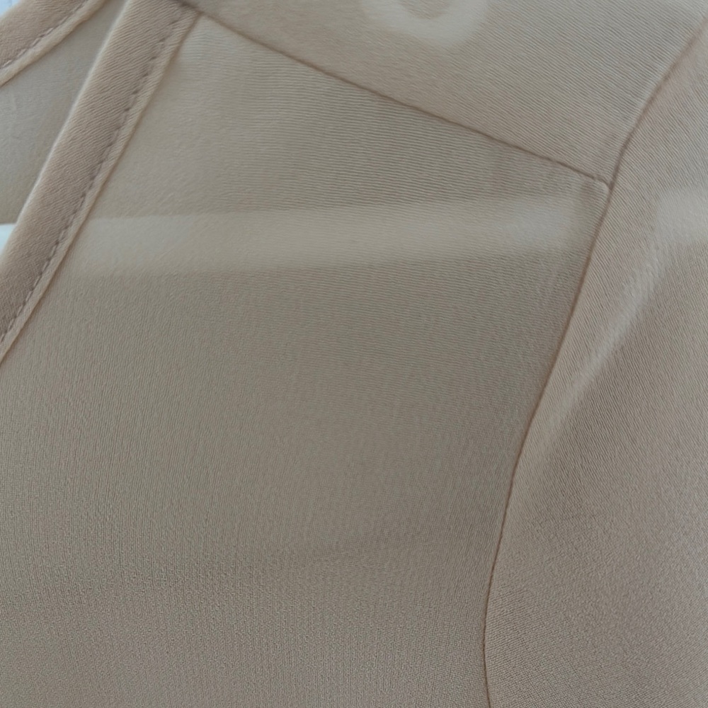 Vero Moda Tan 3/4 Sleeve Tie Front Blouse - Picture 6 of 6